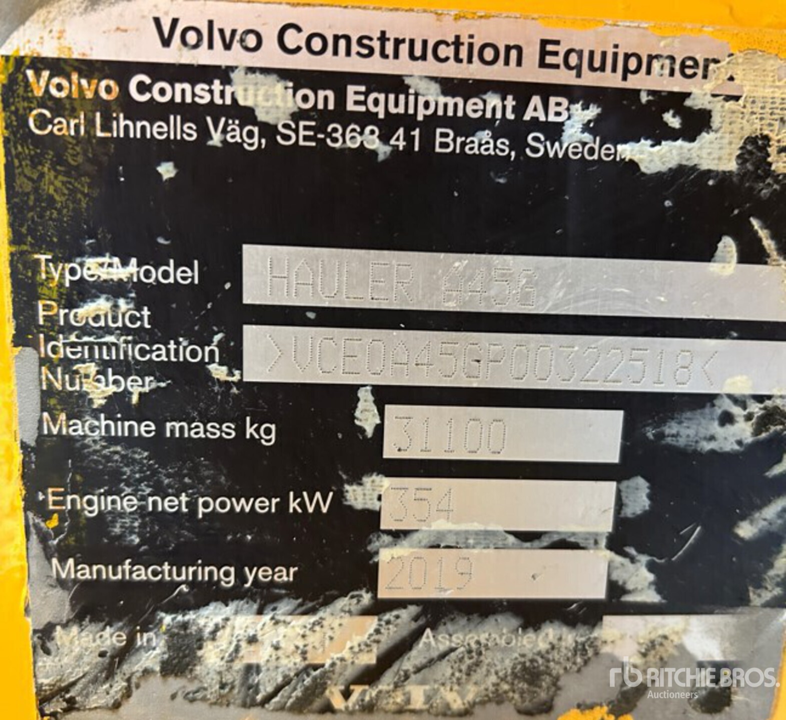 2019 Volvo A45G