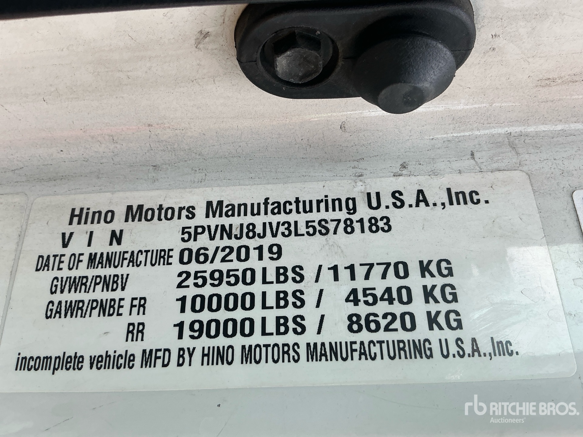 Photo of a 2020 Hino 268