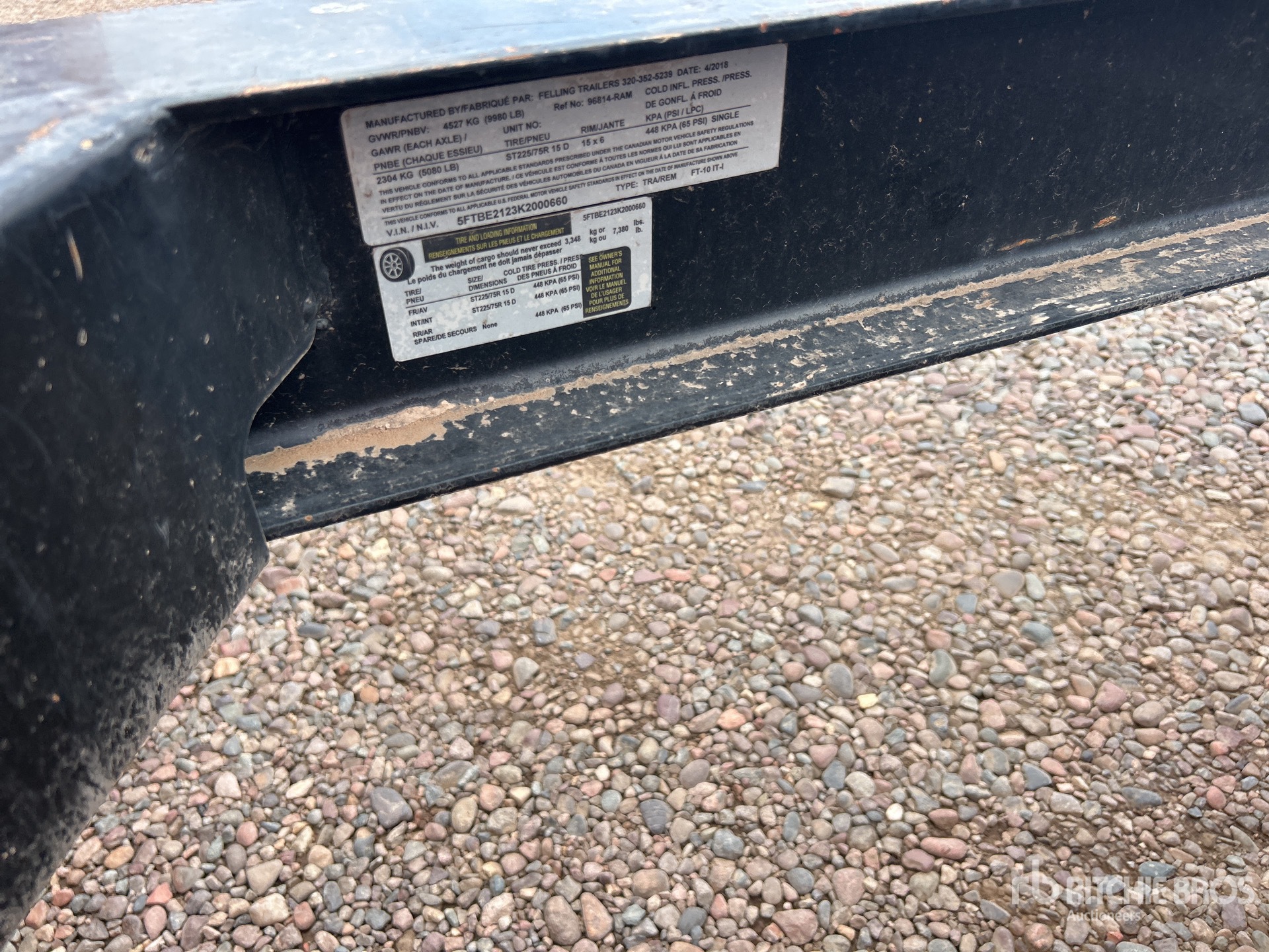 2019 Felling Trailers, Inc. T/A