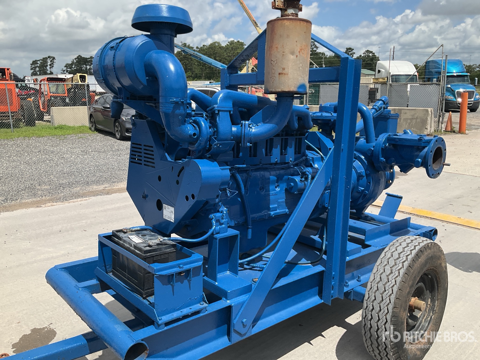 Photo of a  Pioneer Pump Trailer mounted