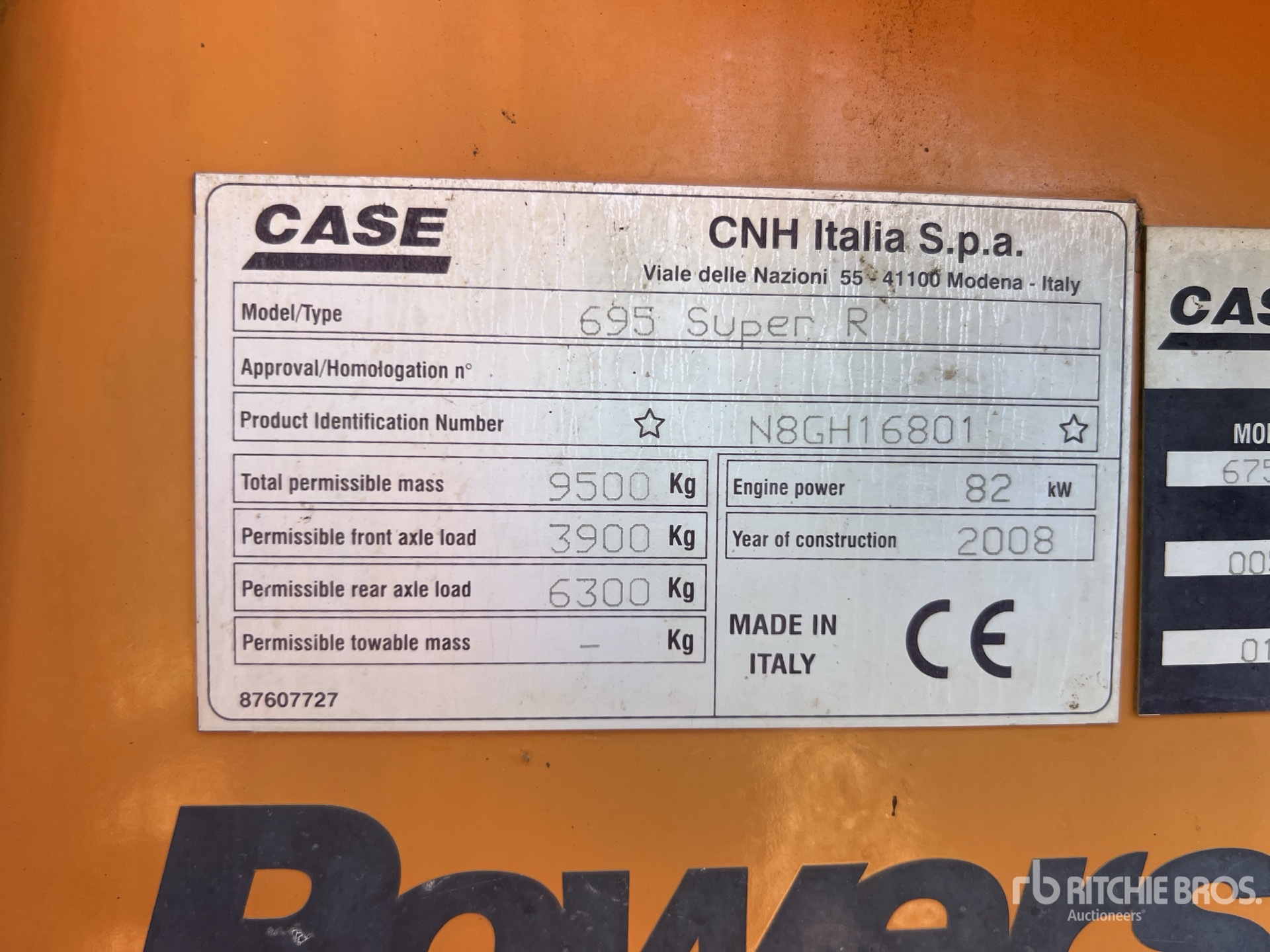 2008 Case 695 SUPER R