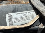 Engine with Emission Certification Label