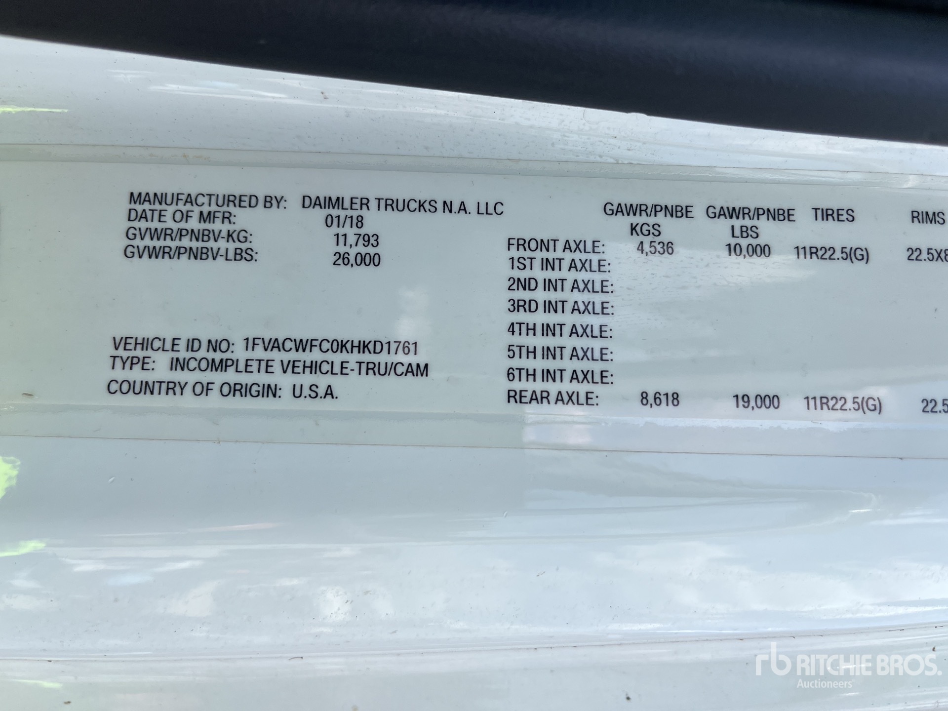Photo of a 2019 Freightliner M2 106