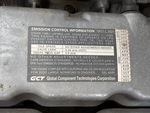 Engine with Emission Label