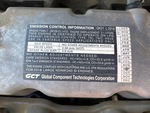 Engine with Emission Label