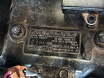 Engine with Emission Label