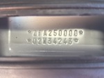 General Appearance with Frame Stamp Serial Number/VIN Photo