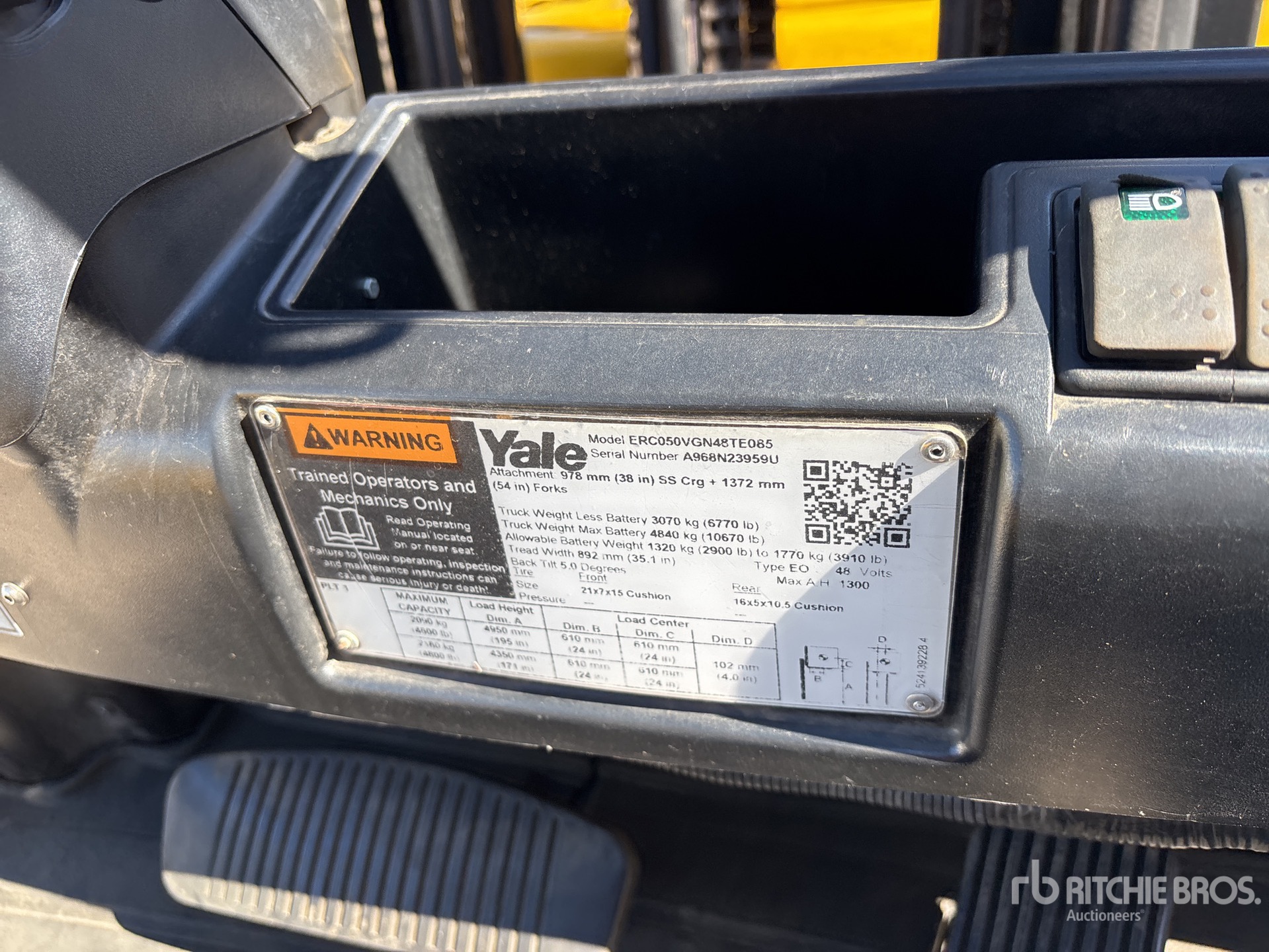 Photo of a 2020 Yale ERC050