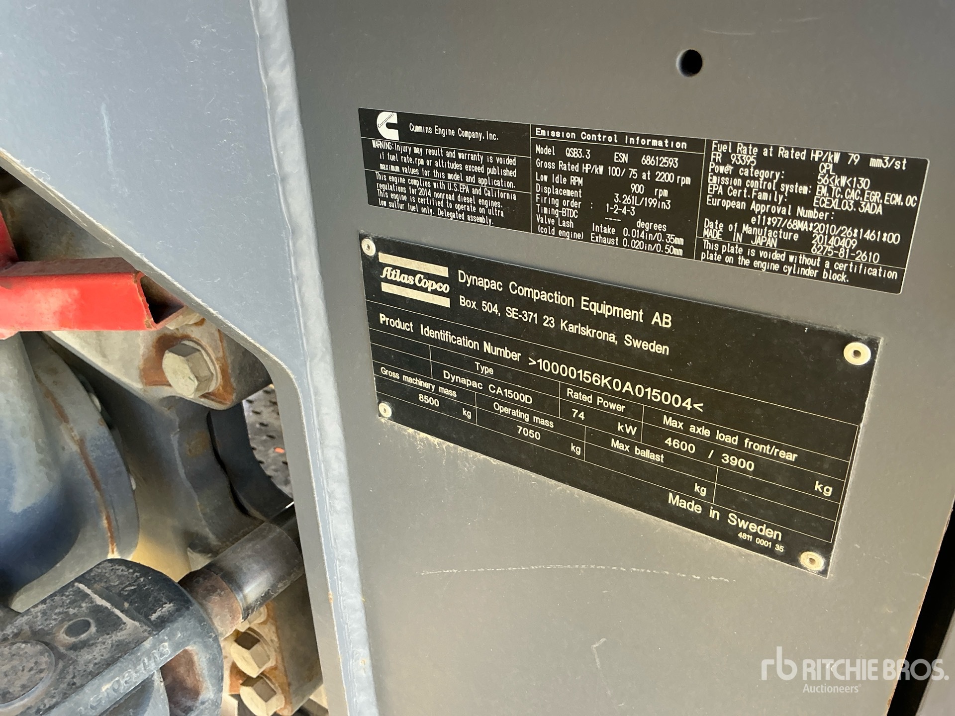 Photo of a 2015 Dynapac CA1500D
