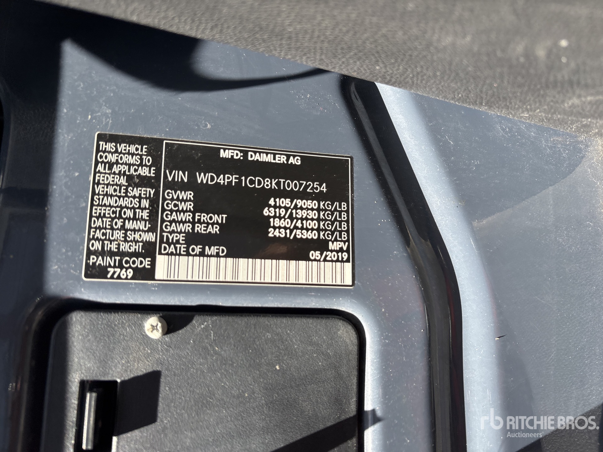 Photo of a 2019 Mercedes-Benz SPRINTER 2500