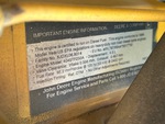 Engine with Emission Certification Label