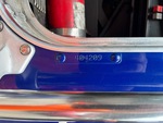 General Appearance with Frame Stamp Serial Number/VIN Photo