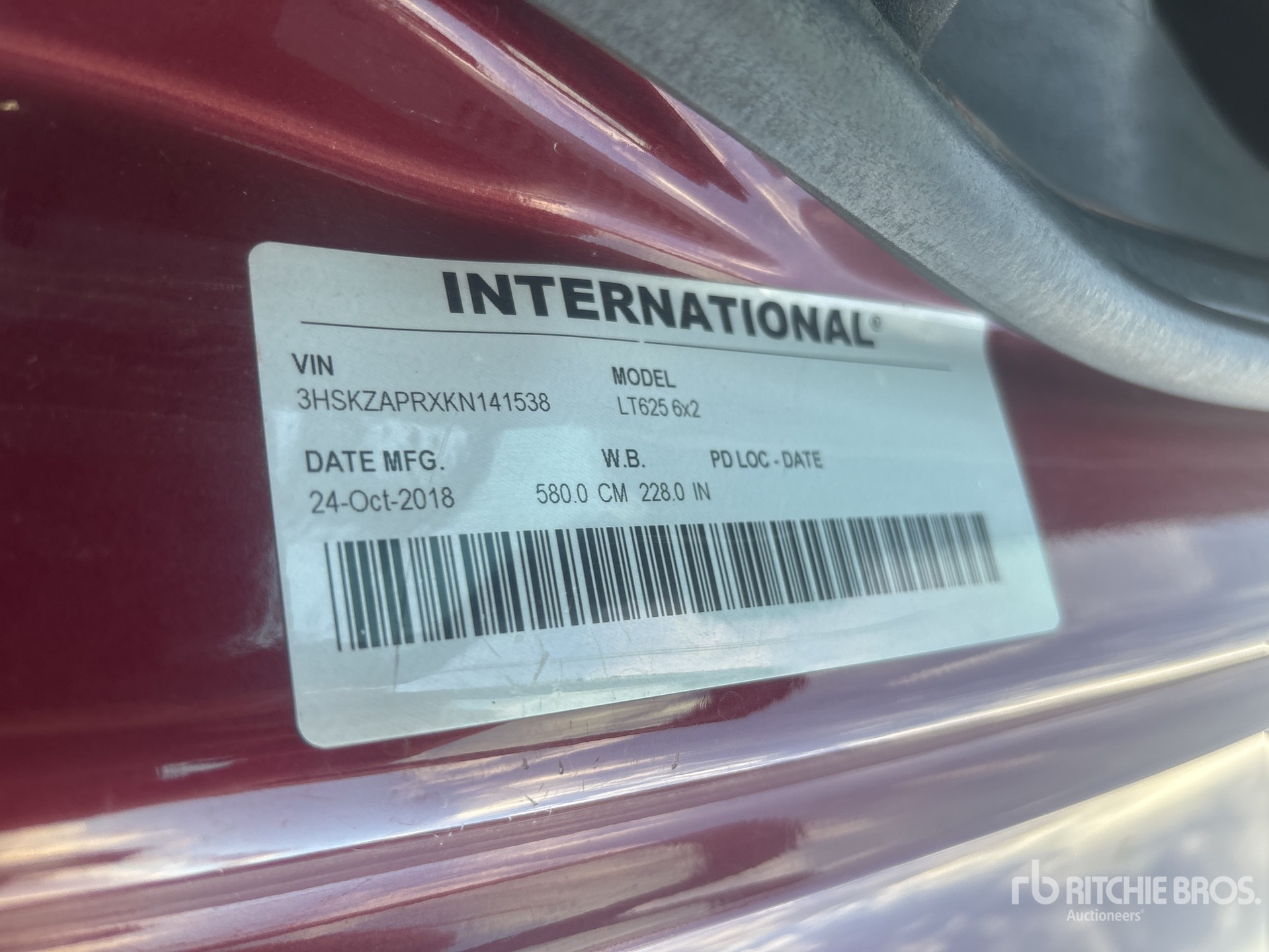 2019 International LT625