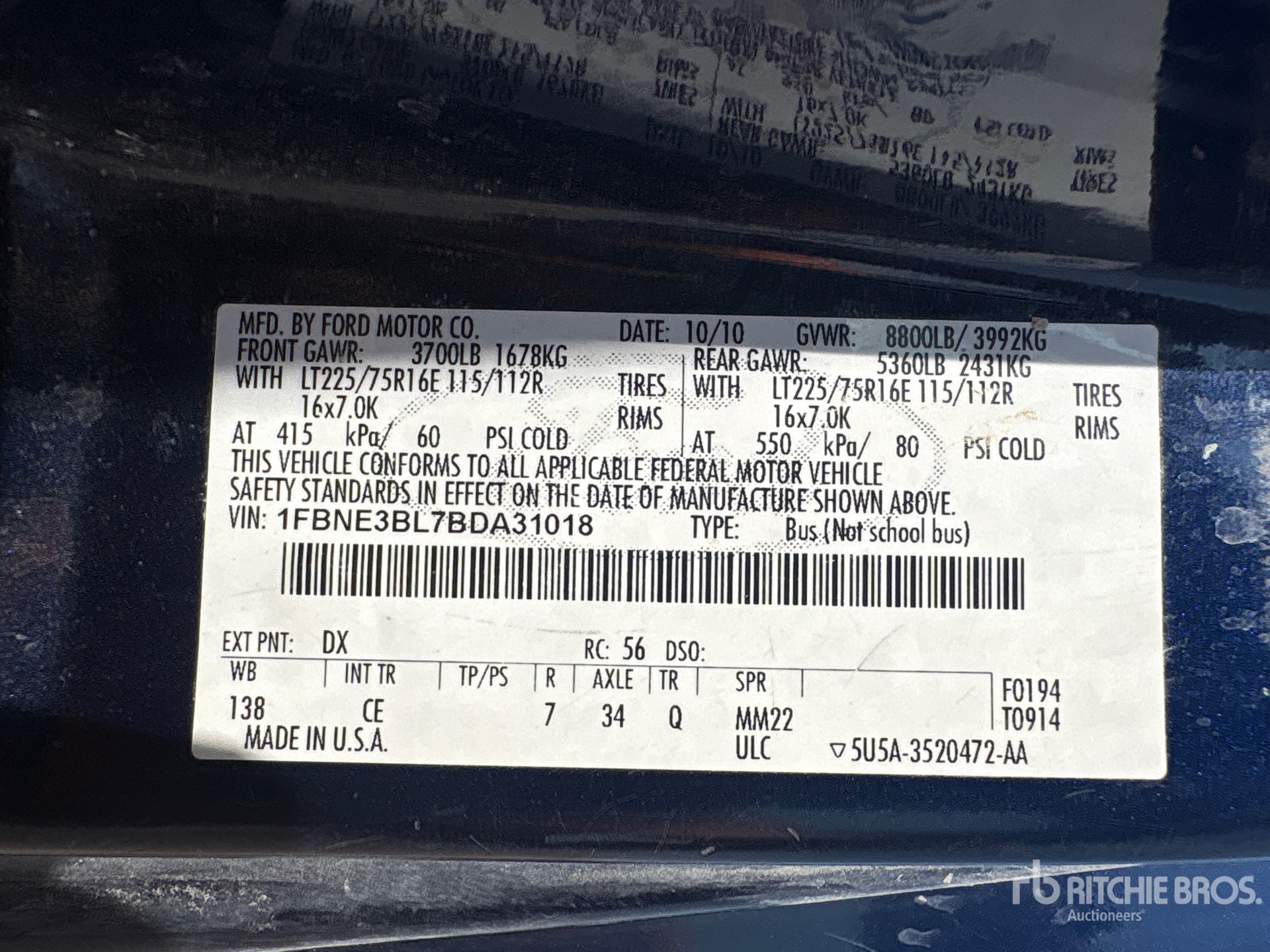 2011 Ford E-350