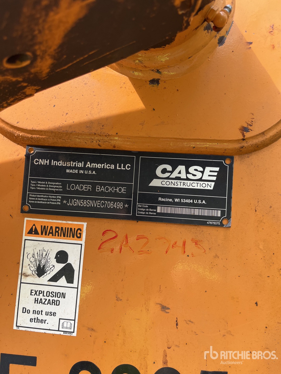 Photo of a 2014 Case 580SN