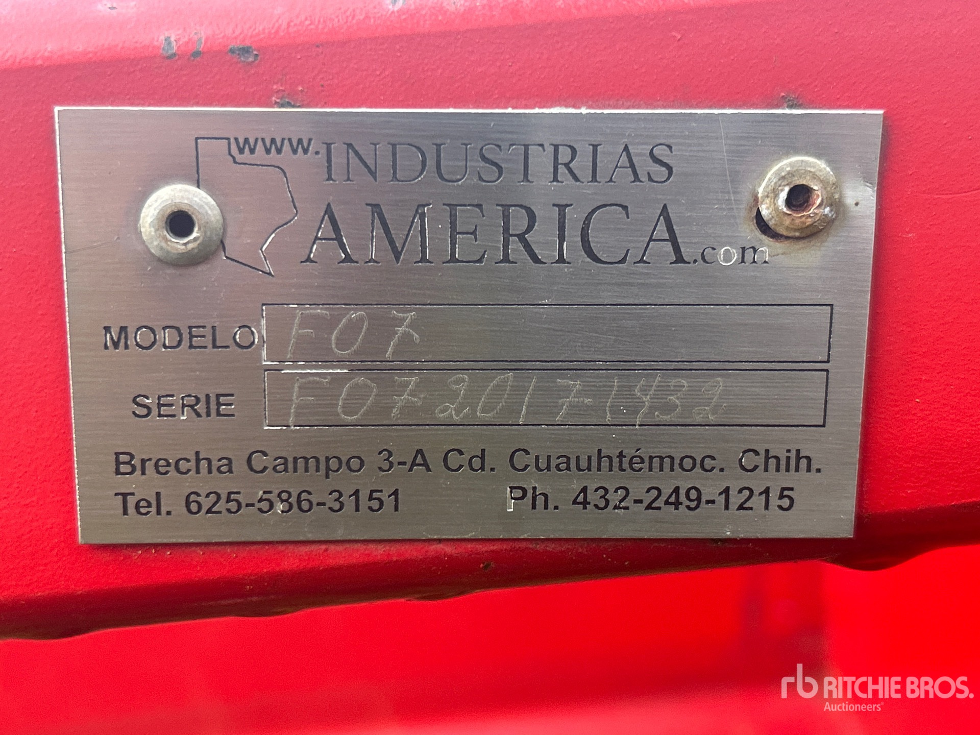 2017 Industrias Americas 8 FT