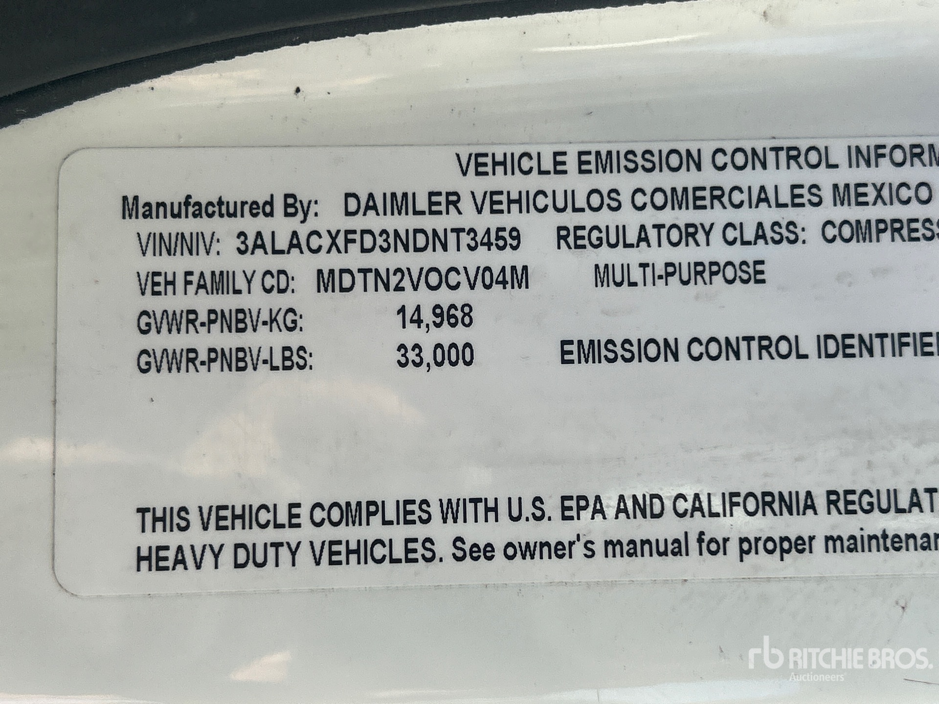 Photo of a 2022 Freightliner M2 106