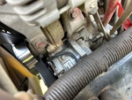 Engine with A/C Compressor