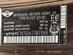 General Appearance with Frame Stamp Serial Number/VIN Photo