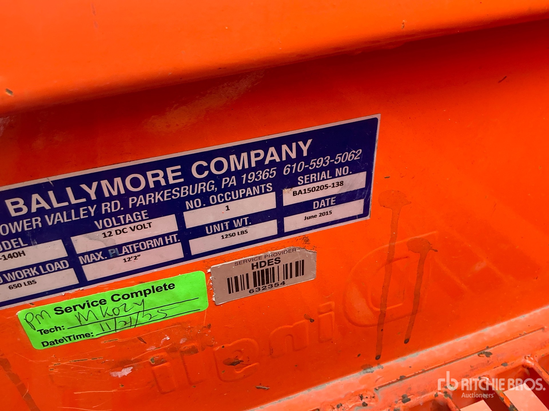 Photo of a 2015 Ballymore PS-140H
