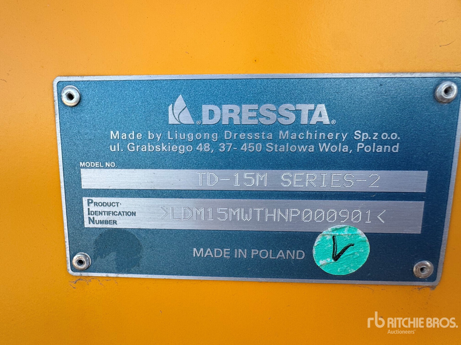 General Appearance with Numer seryjny/numer identyfikacyjny pojazdu