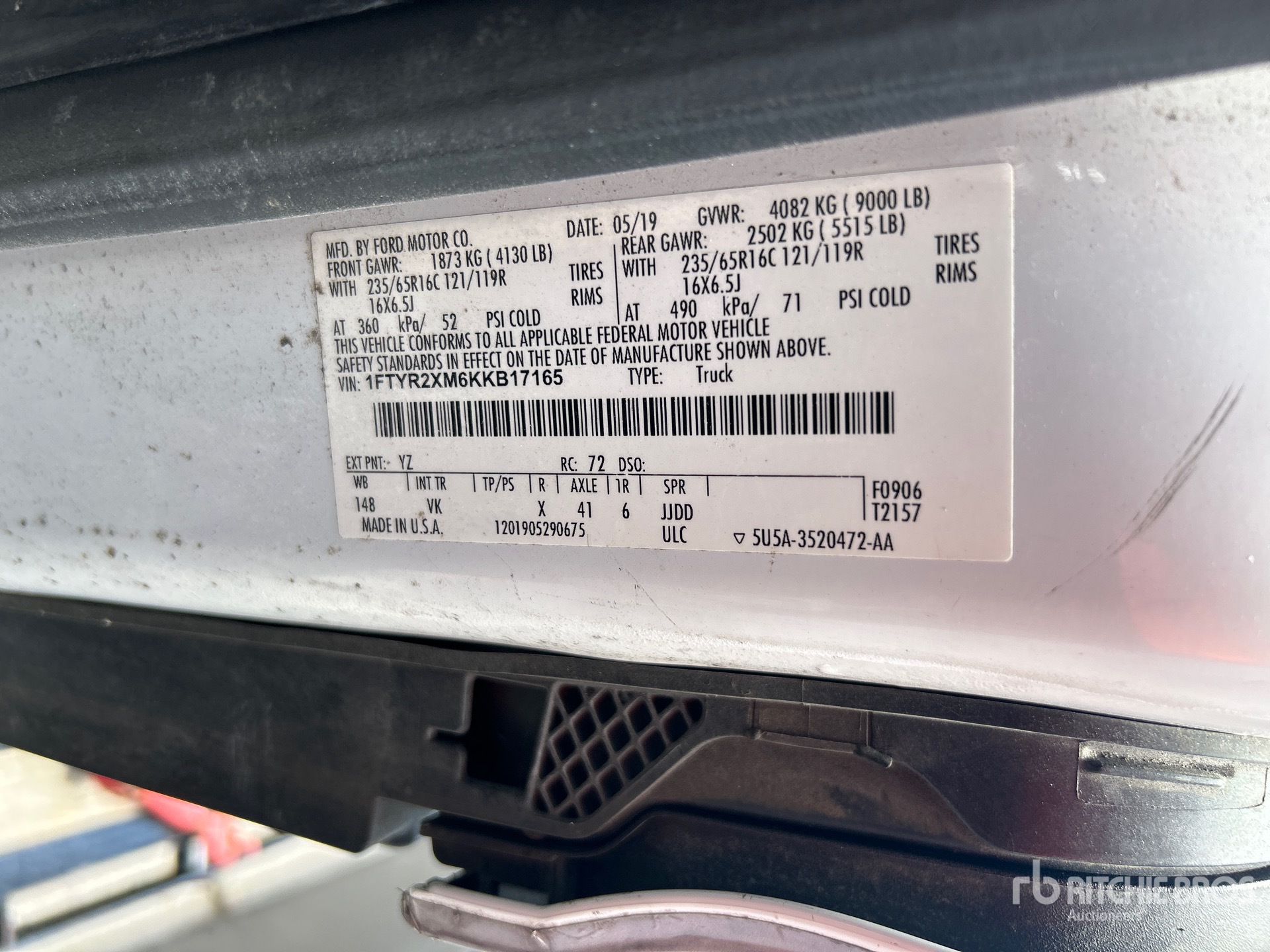 Photo of a 2019 Ford TRANSIT 250