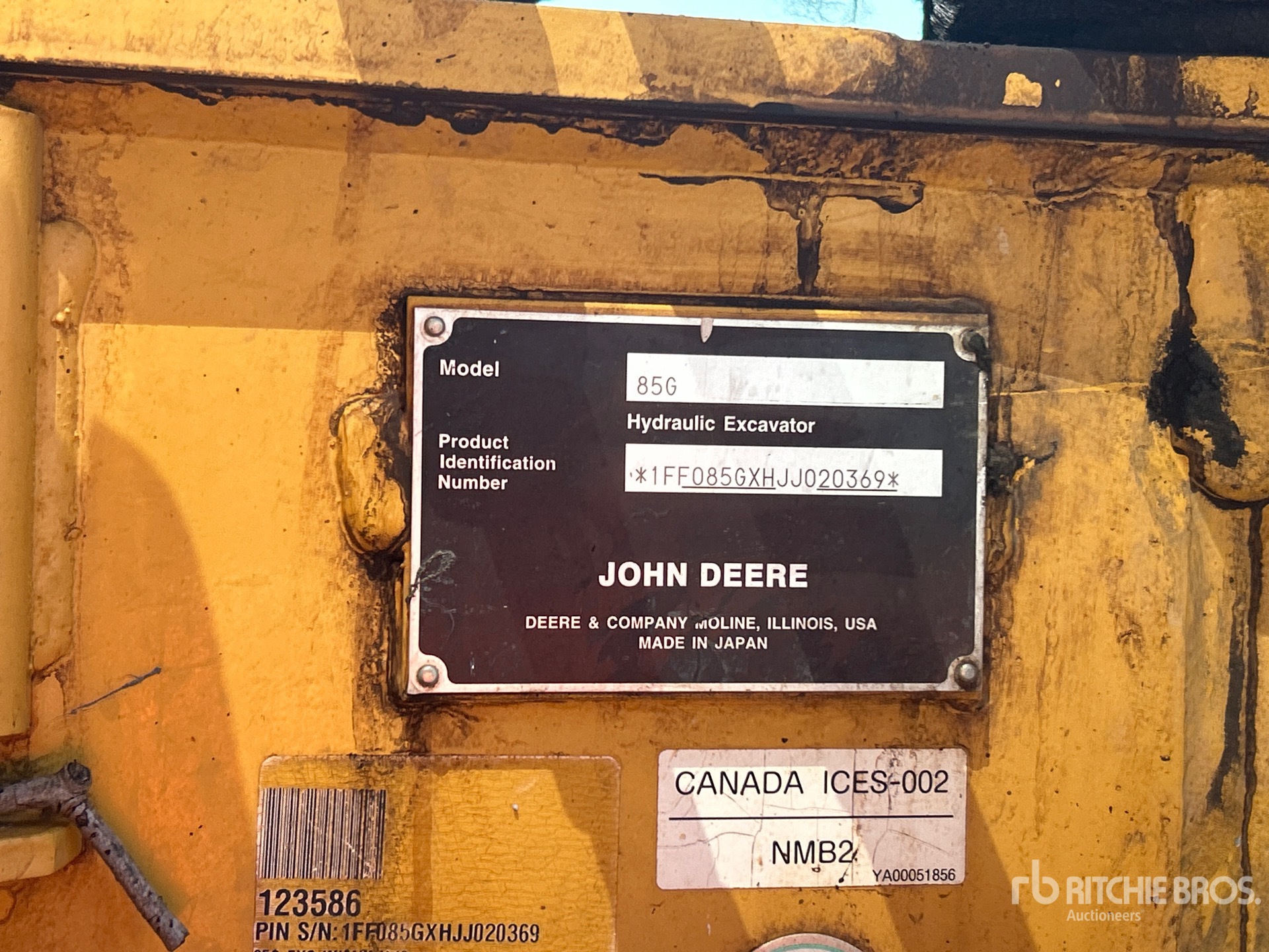 Photo of a 2019 John Deere 85G