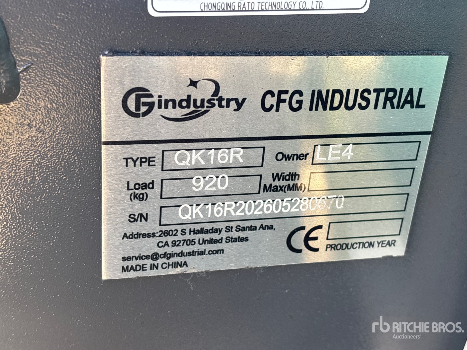 2026 CFG QK16R