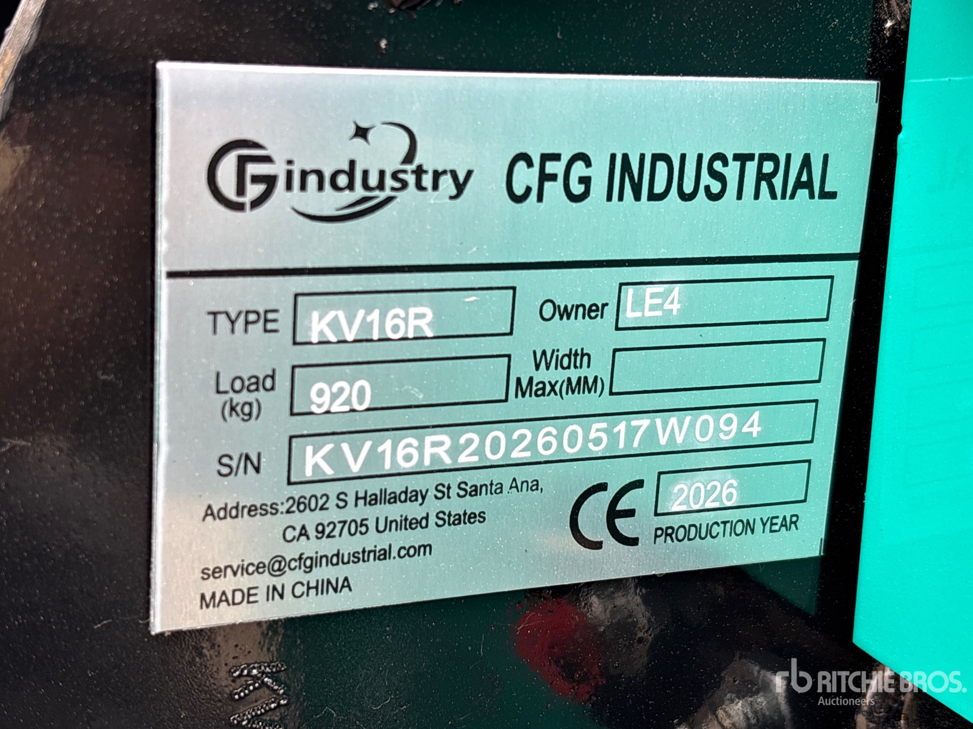 2026 CFG KV16R