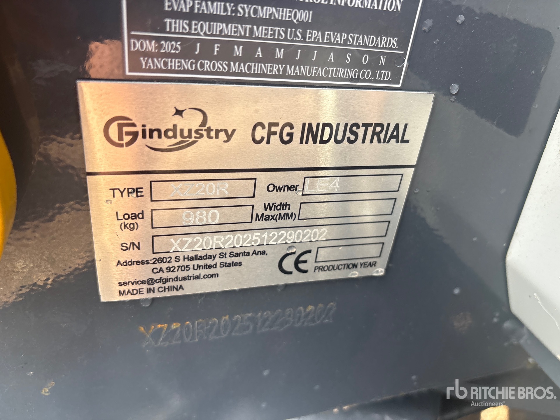 2026 CFG XZ20R