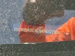 General Appearance with Frame Stamp Serial Number/VIN Photo