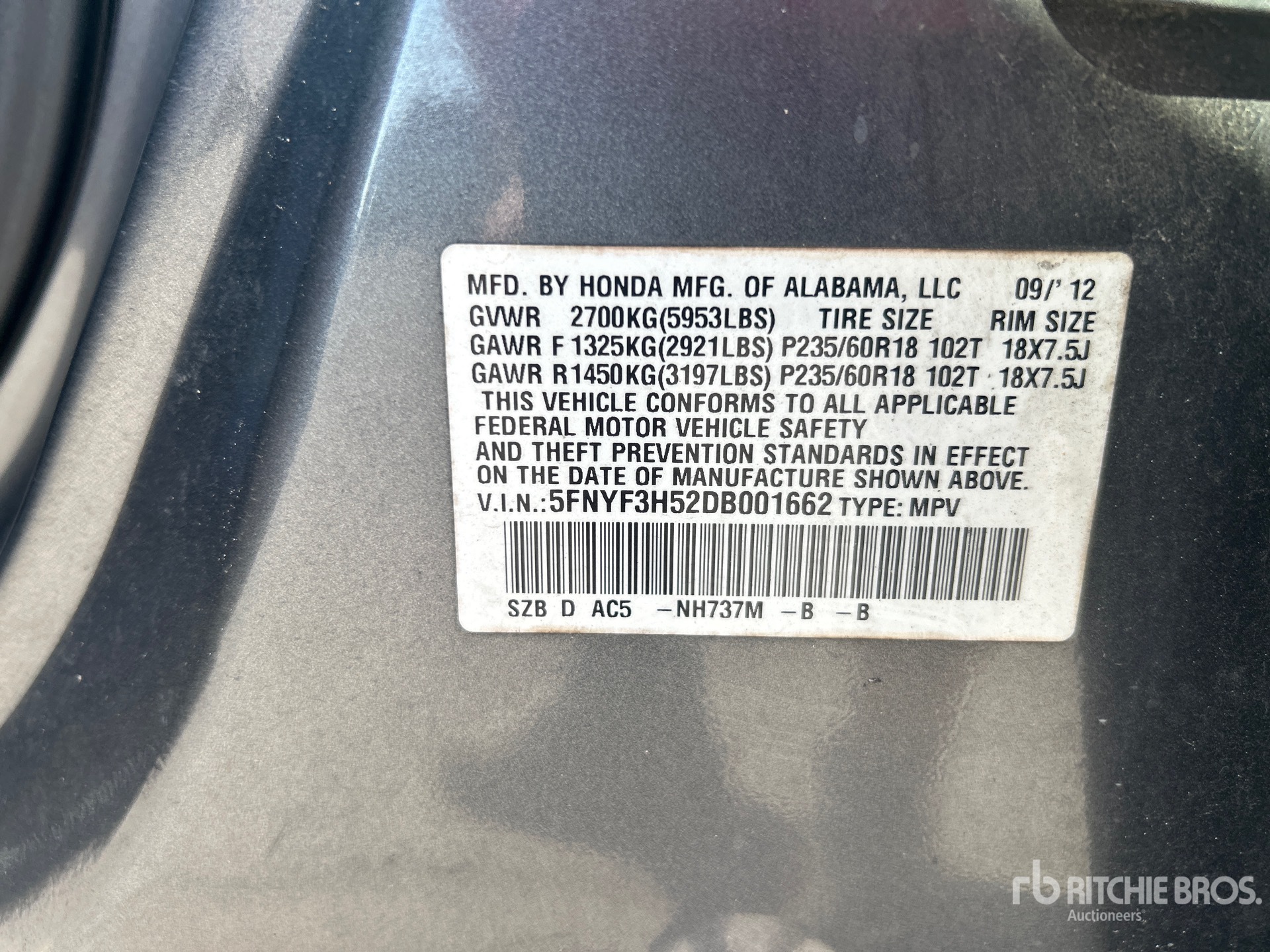 2013 Honda  PILOT