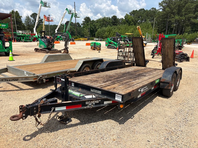 2017 Custom CT5T162HS 16 ft T/A Equipment Trailer