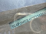 General Appearance with Frame Stamp Serial Number/VIN Photo