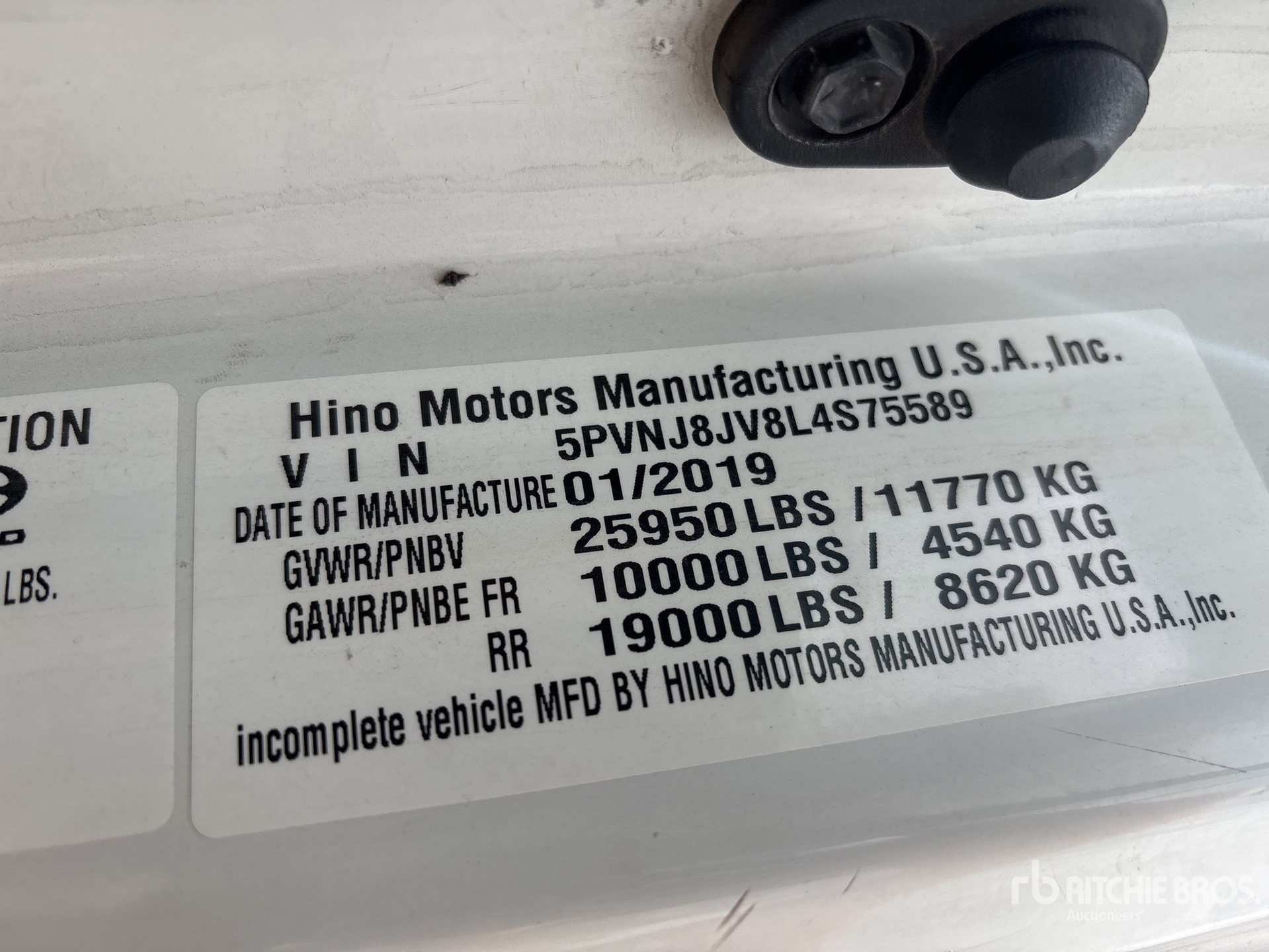 Photo of a 2020 Hino 268