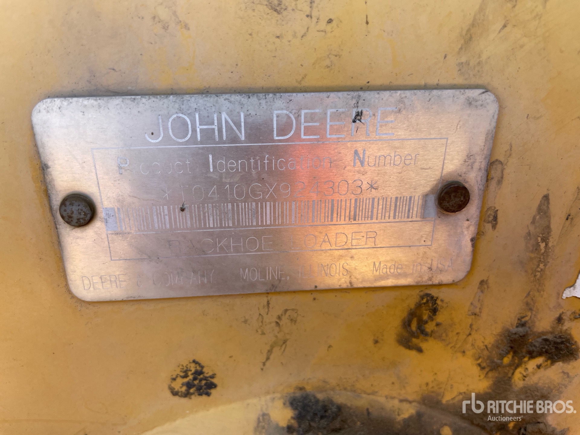 Photo of a 2003 John Deere 410G