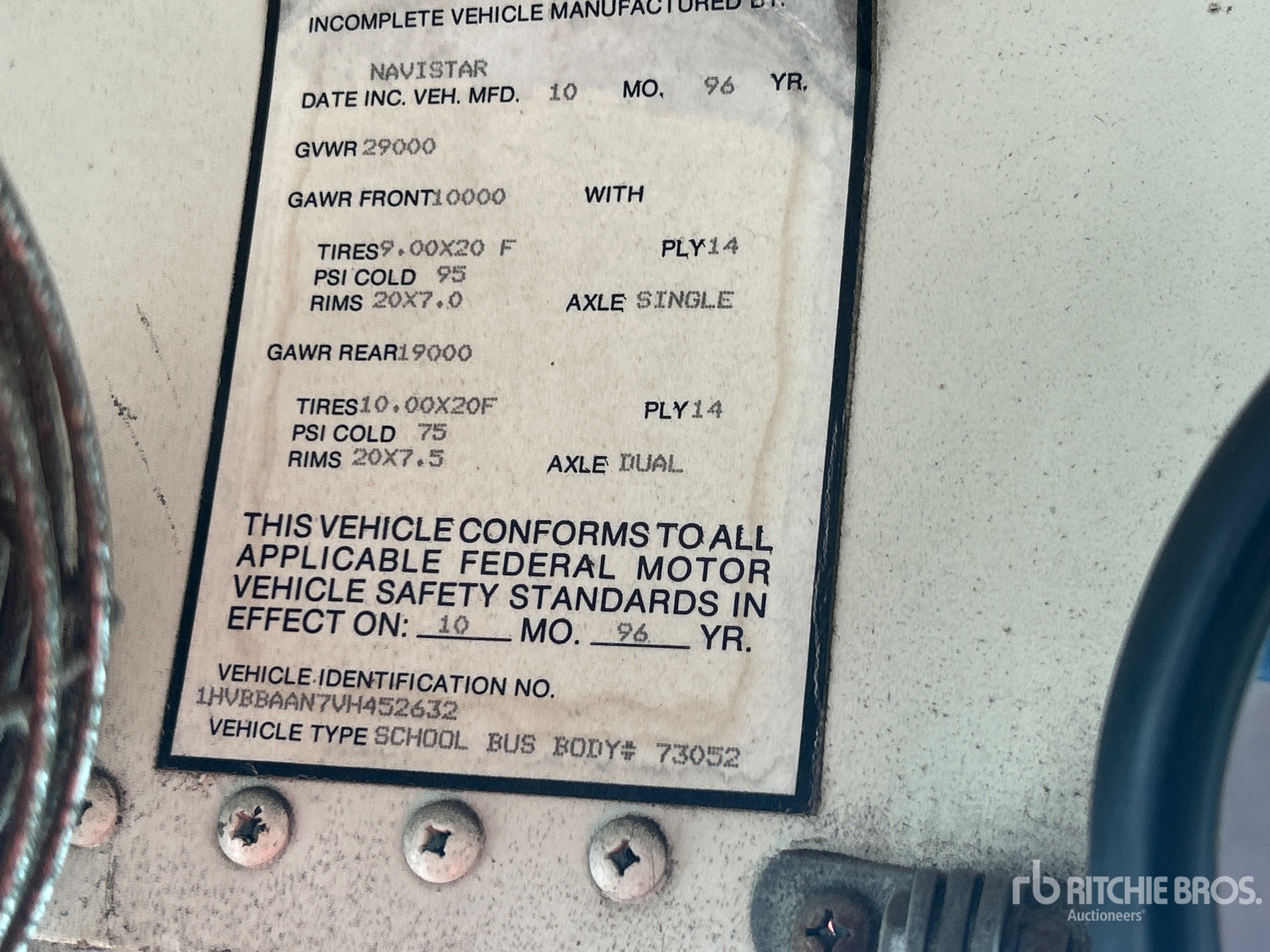 Photo of a 1997 International 3800