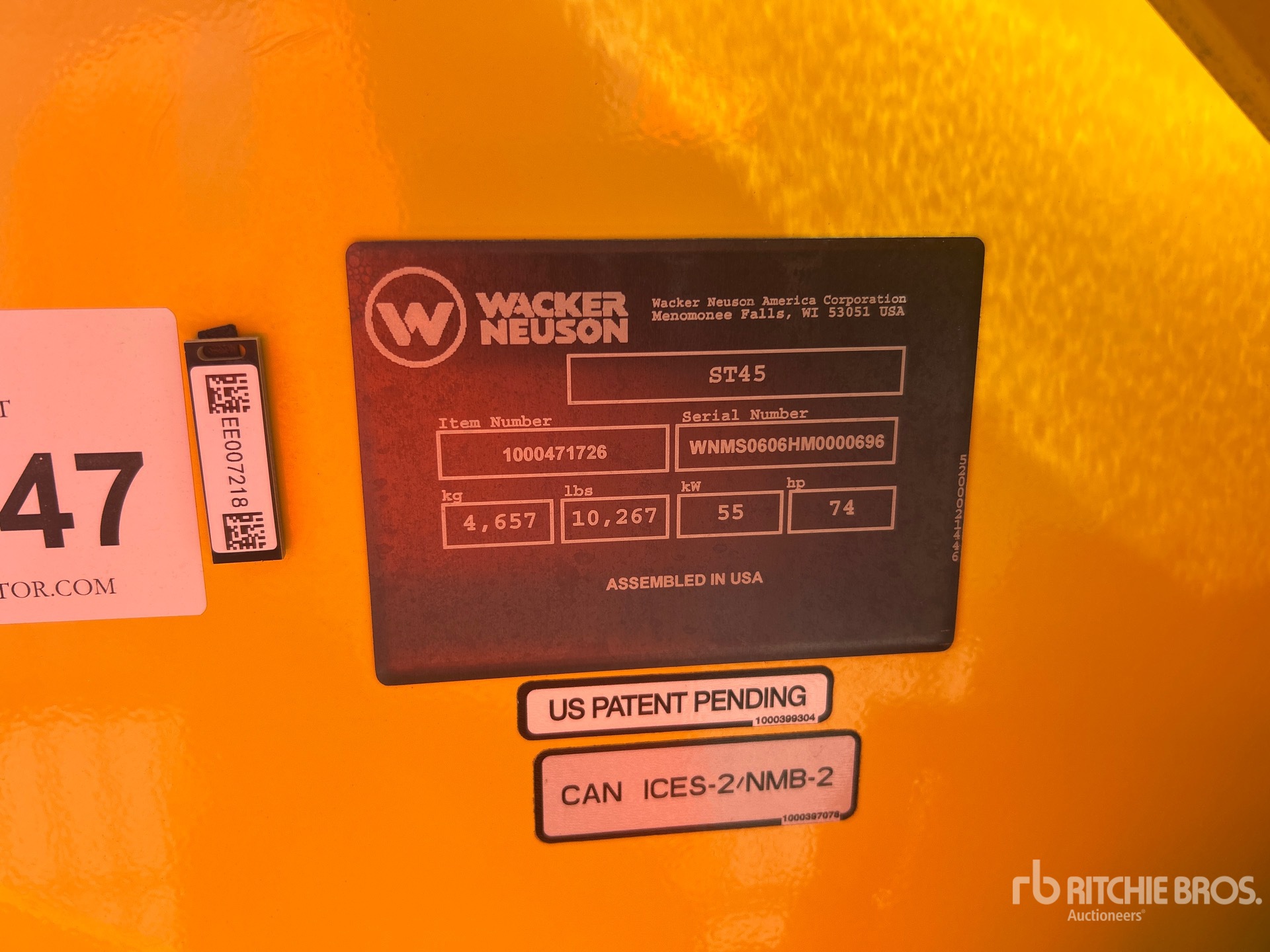Photo of a 2021 Wacker Neuson ST45