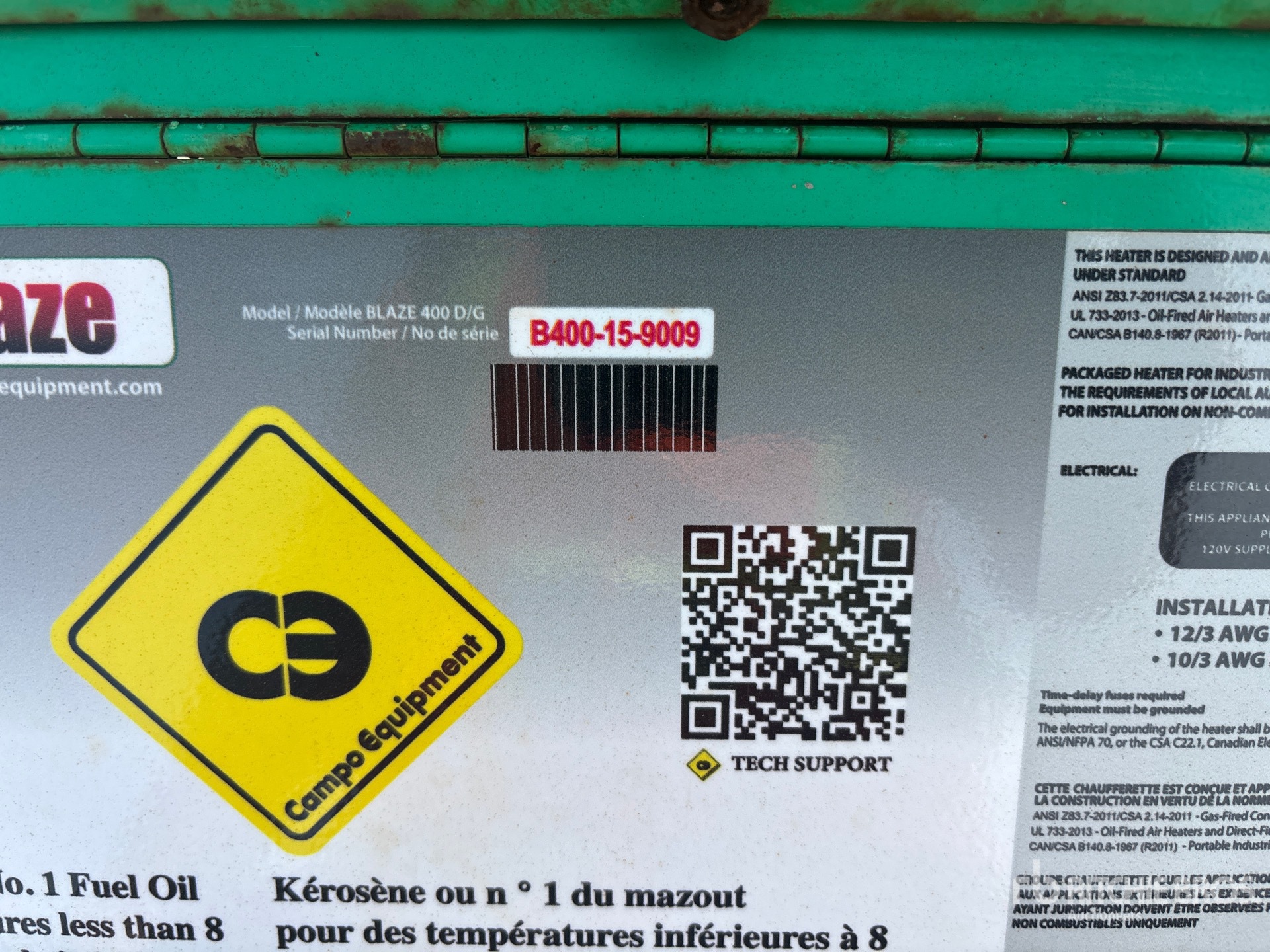 General Appearance with Numero seriale/numero d’identificazione del veicolo (VIN)