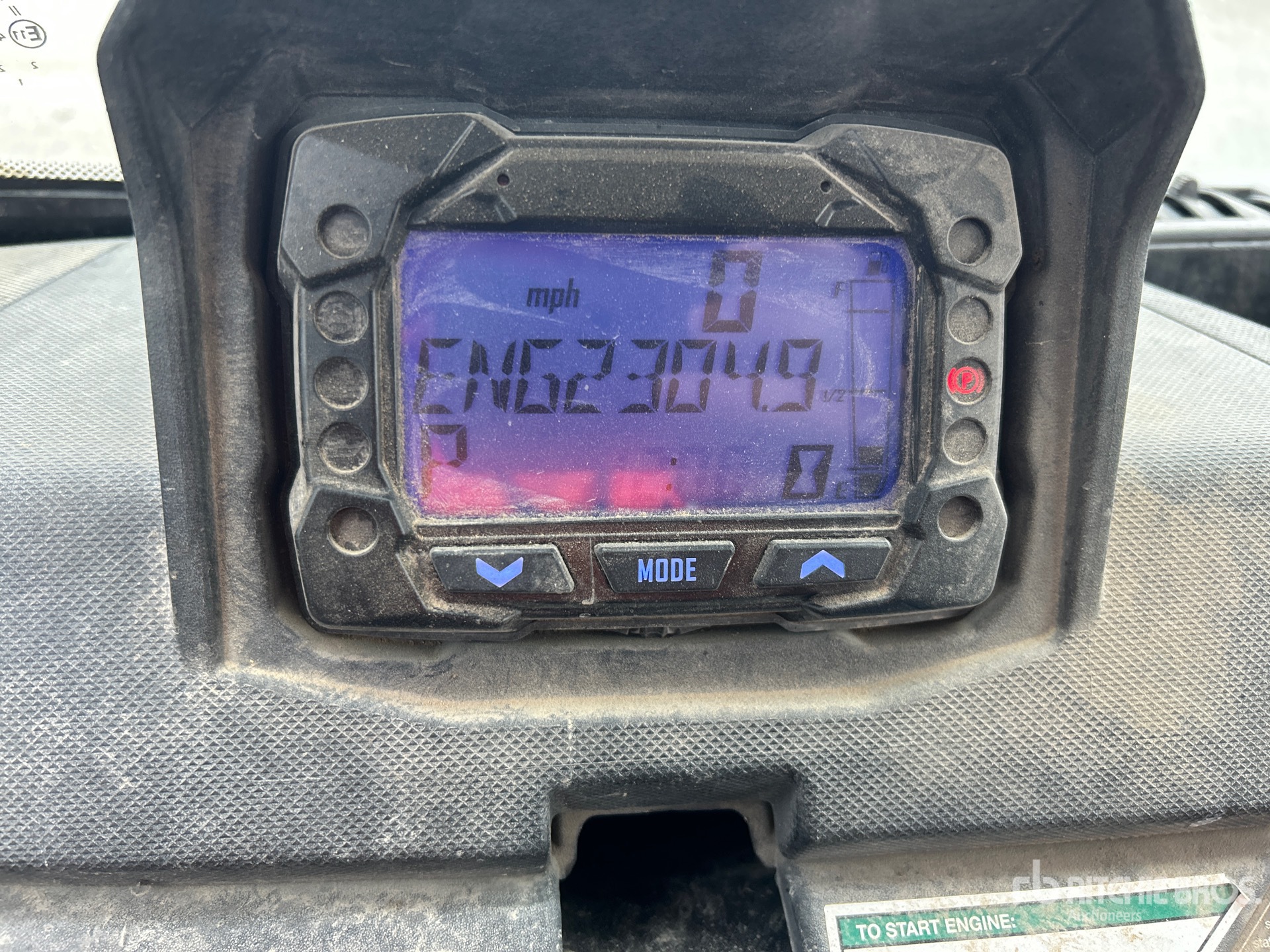General Appearance with Hour Meter / Odometer