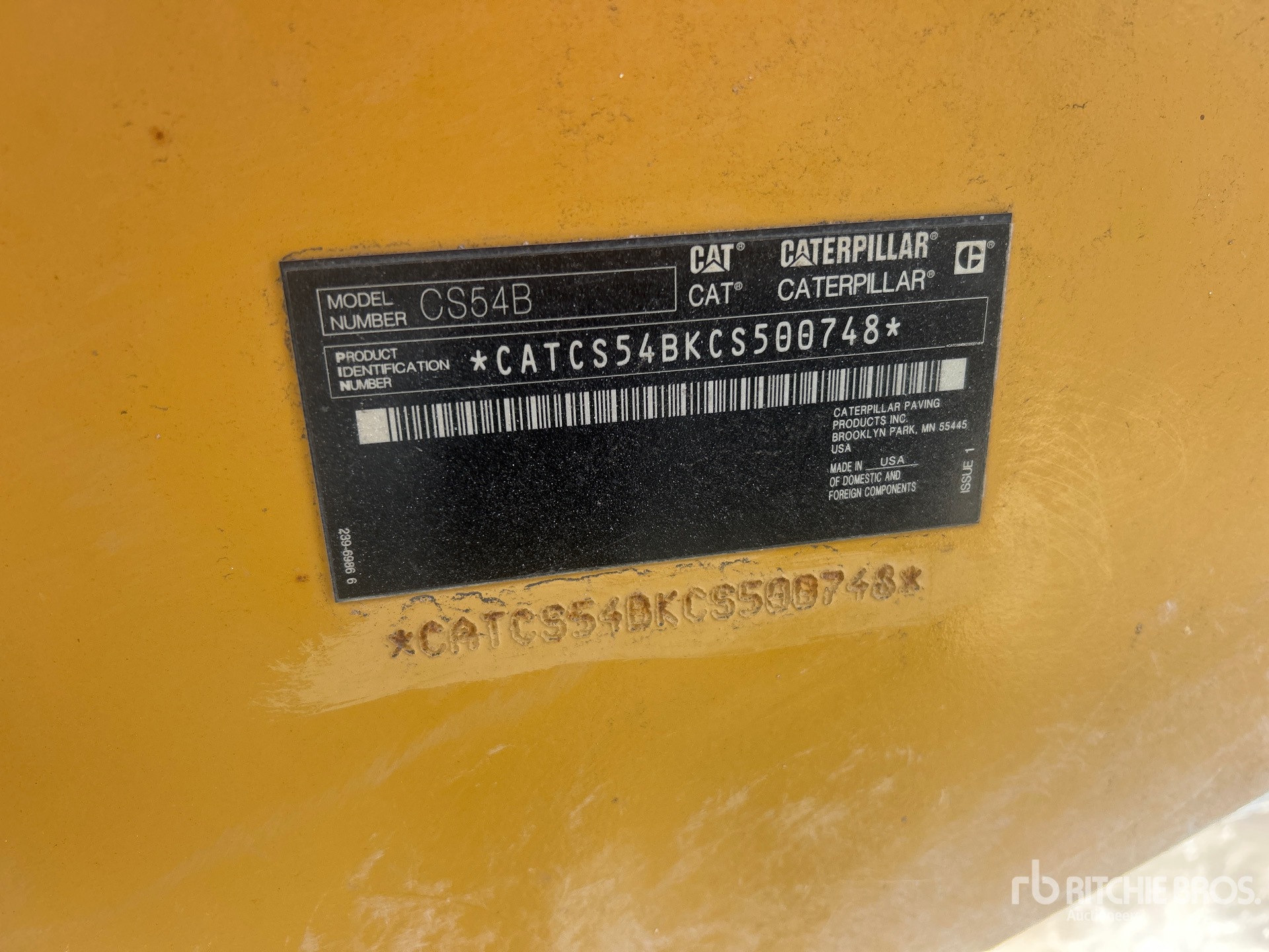 Photo of a 2019 Caterpillar CS54B