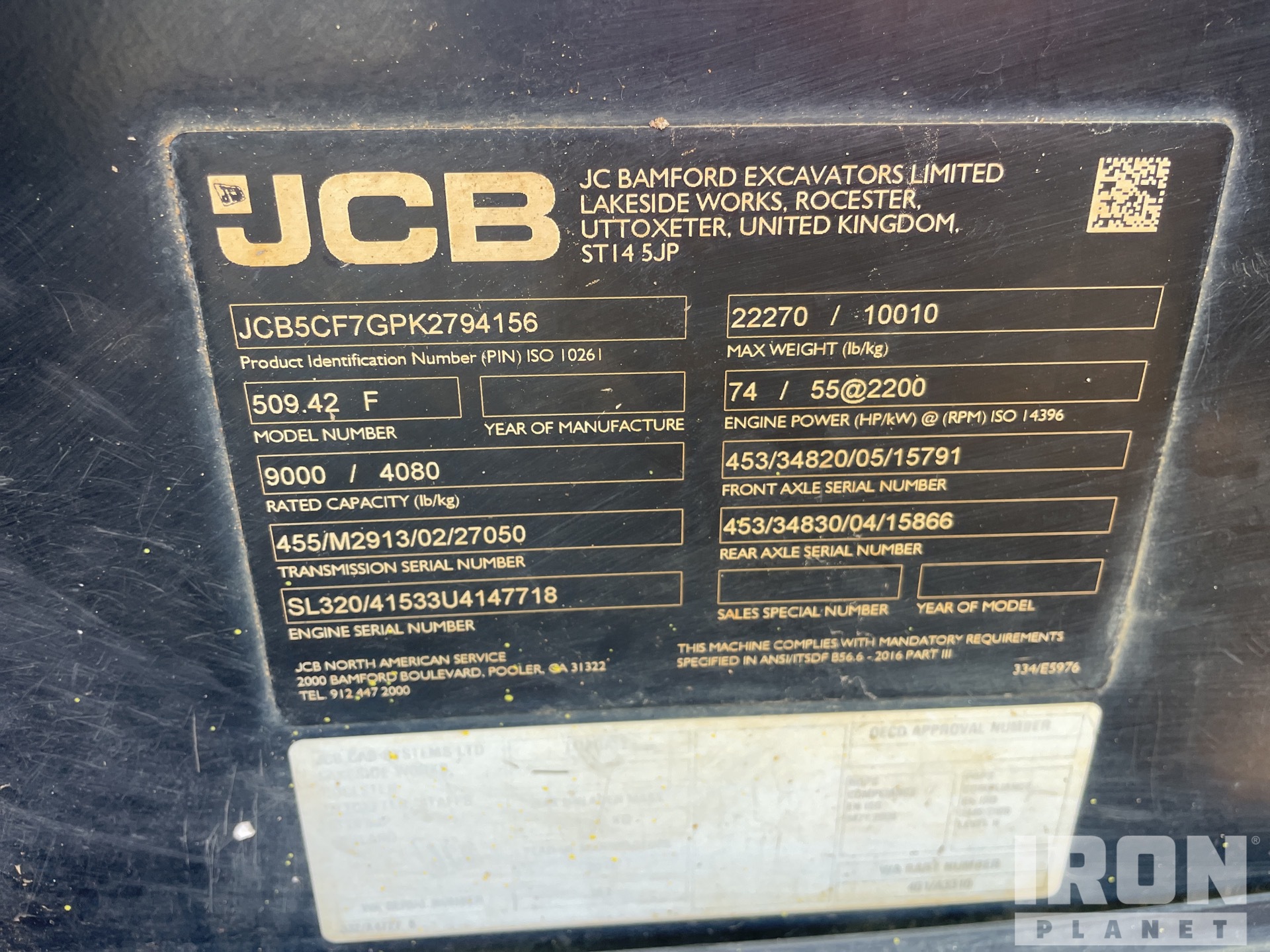 2019 JCB 509.42