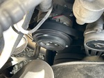 Engine with A/C Compressor