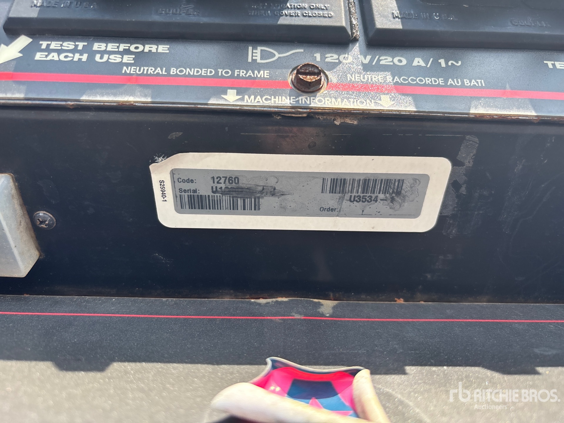 General Appearance with Unit Serial Number