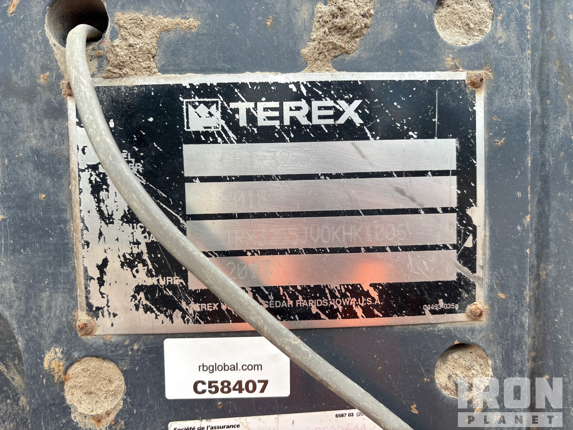 2018 Terex CRJ-3255