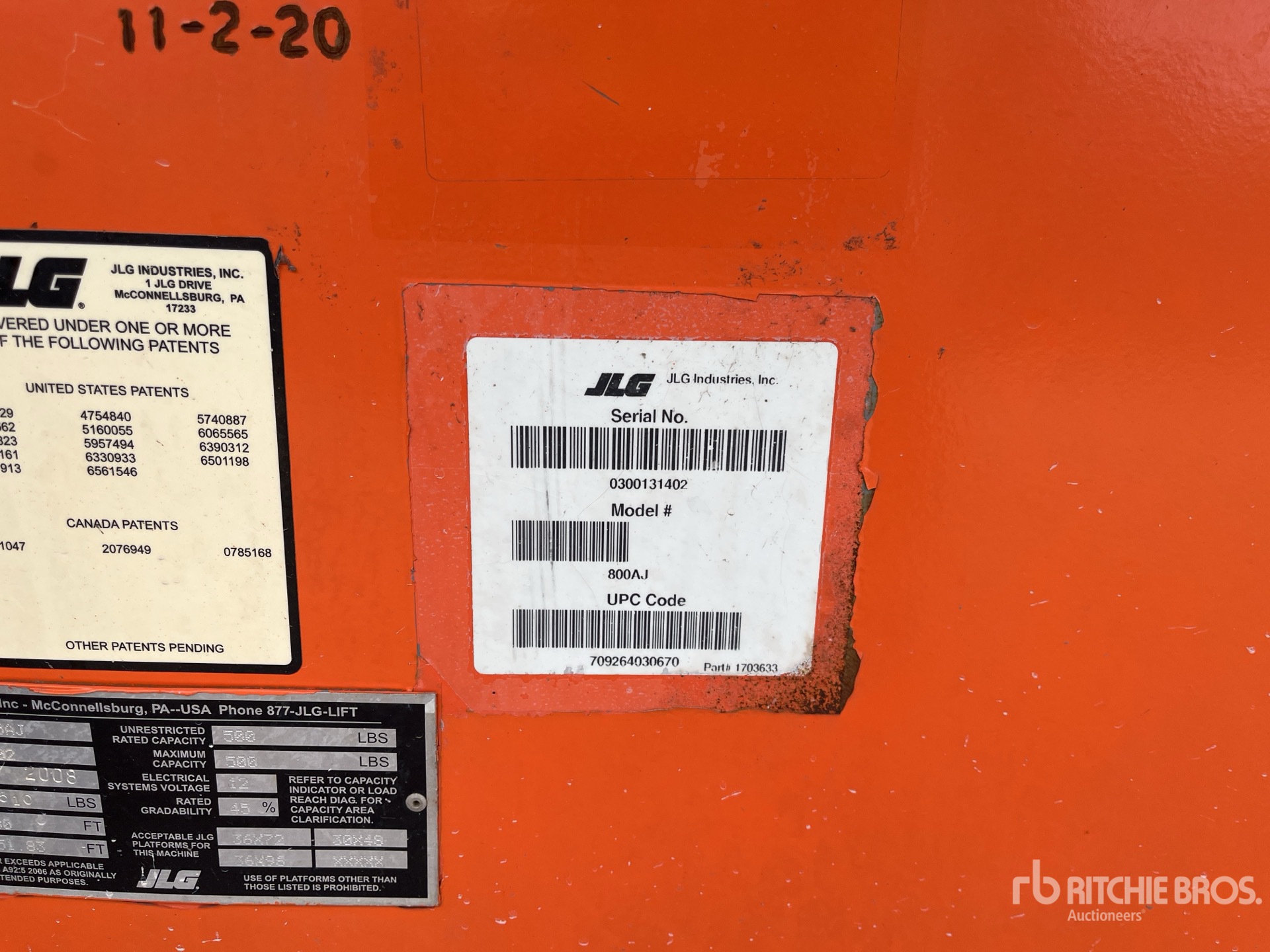 Photo of a 2008 JLG 800AJ