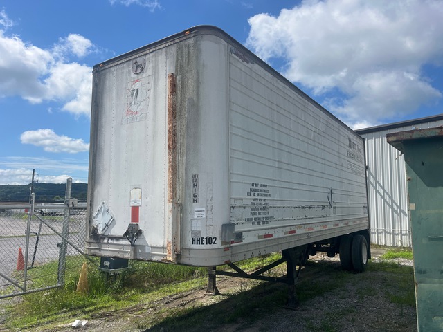 1989 Great Dane V10-701 28 ft x 96 in S/A Van Trailer