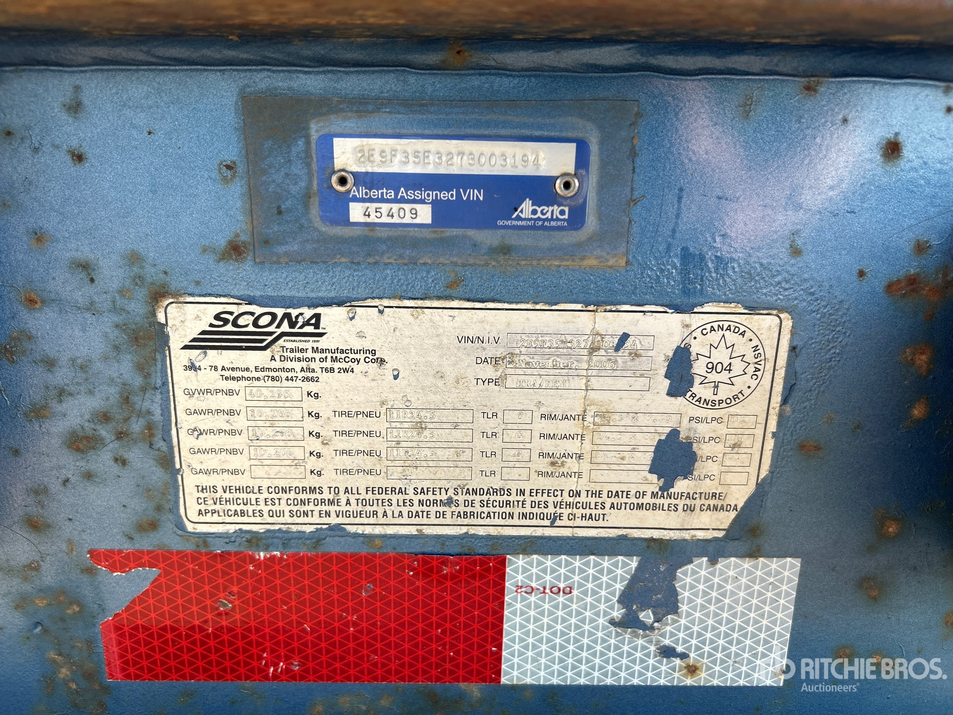 2007 Scona 43 ft Tri/A Flatbed