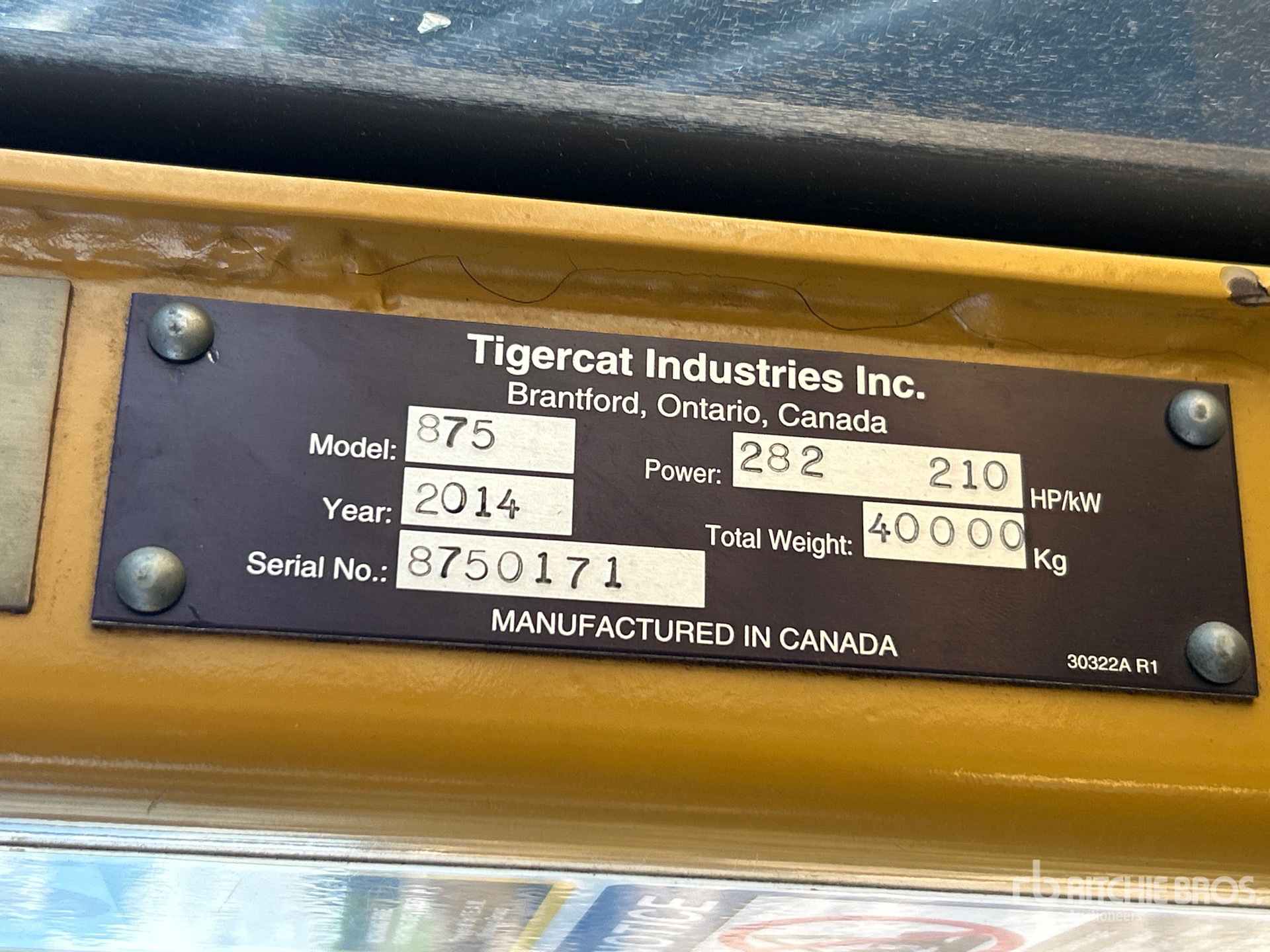 2014 Tigercat 875