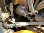 Engine with A/C Compressor